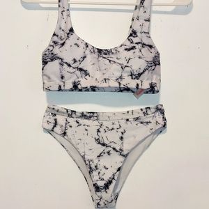 Marble bikini set